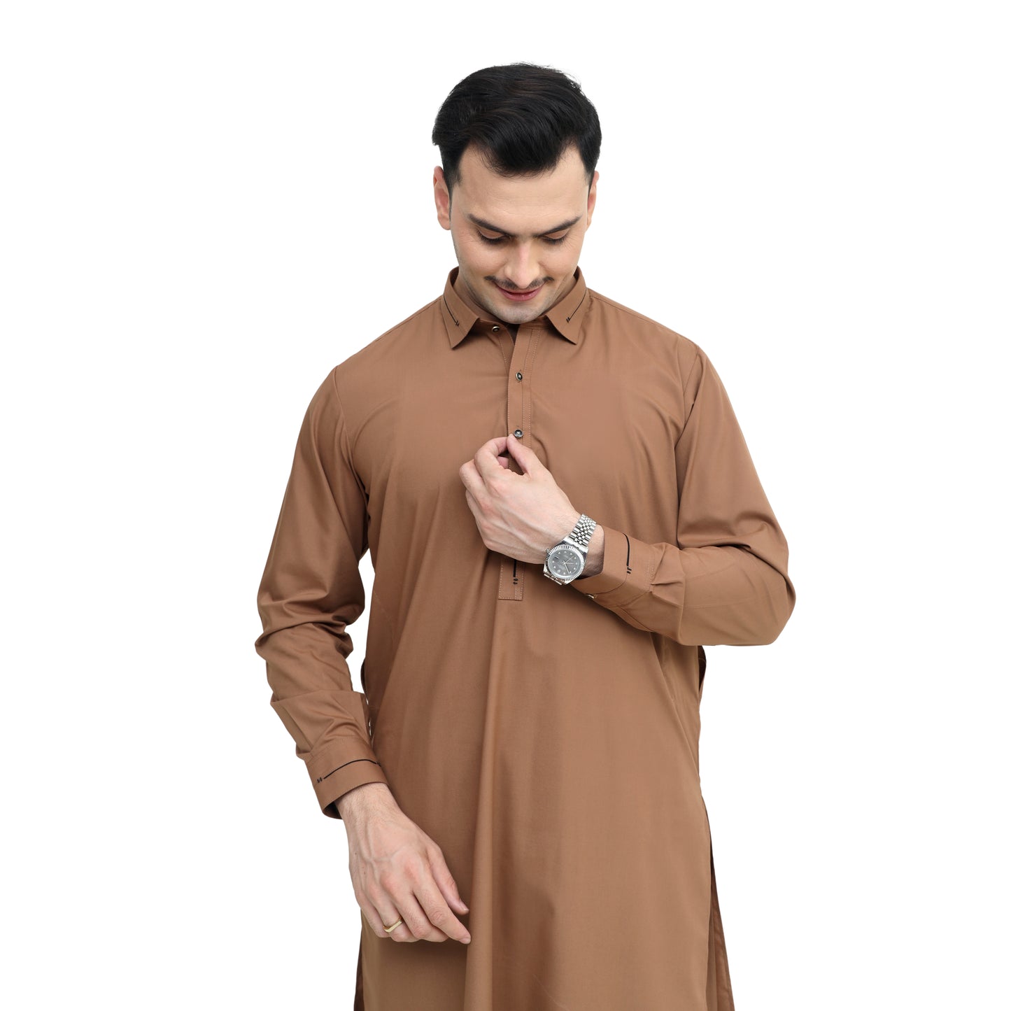 CARAMEL SHAHSAWAR STITCHED - LUXURY COLLECTION