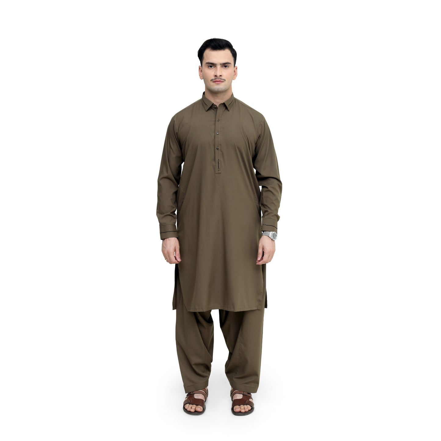 WALNUT SHAHSAWAR STITCHED - LUXURY COLLECTION
