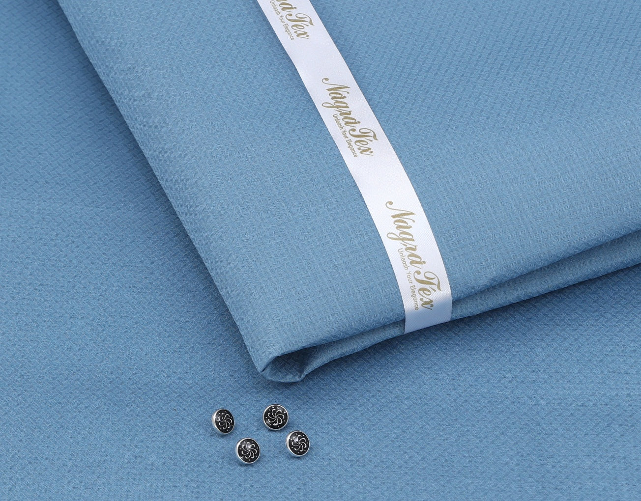 L.SKY BLUE GUL SHINE - (COTTON)