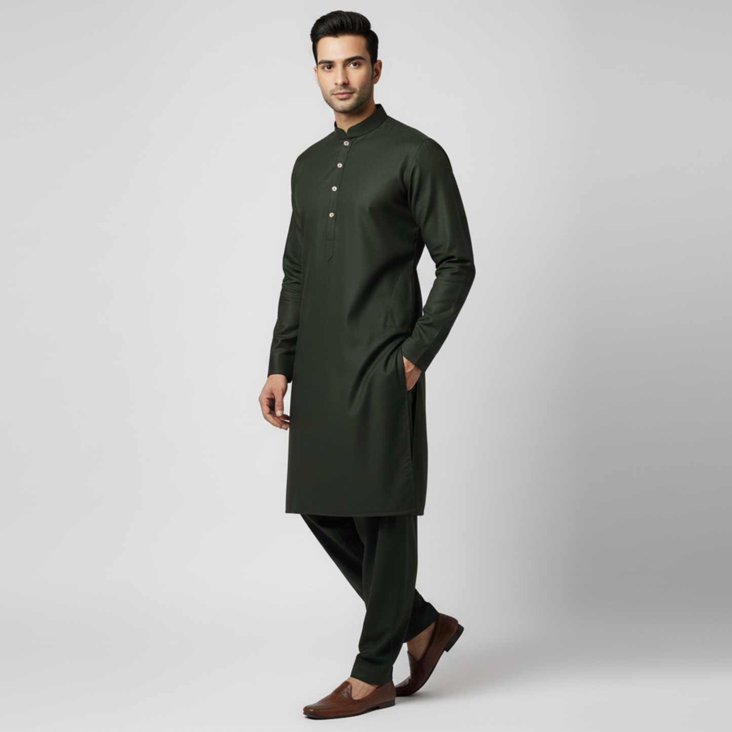 GREENISH GREY BROWN BULBUL - (WASH AND WEAR)