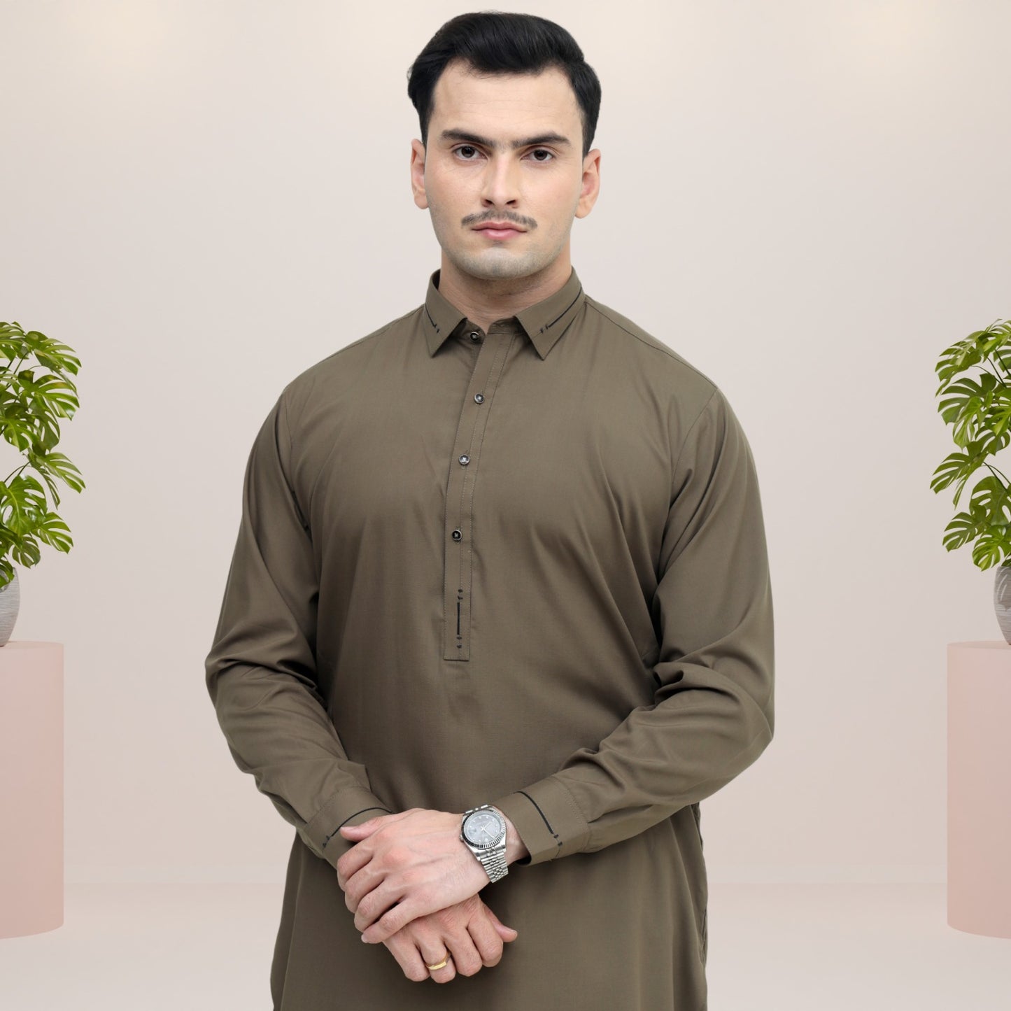 WALNUT SHAHSAWAR STITCHED - LUXURY COLLECTION