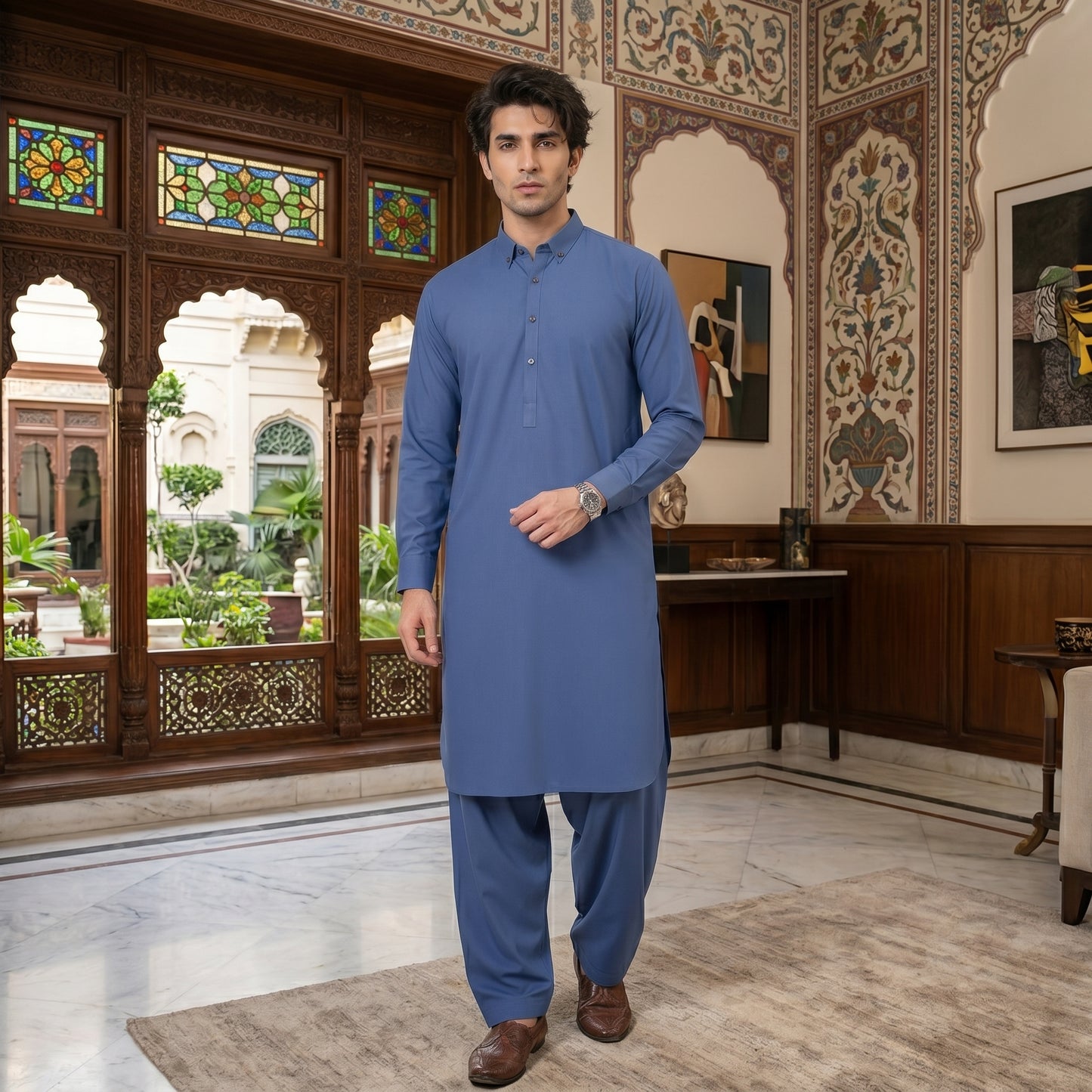 BLUE SHAHSAWAR - LUXURY COLLECTION