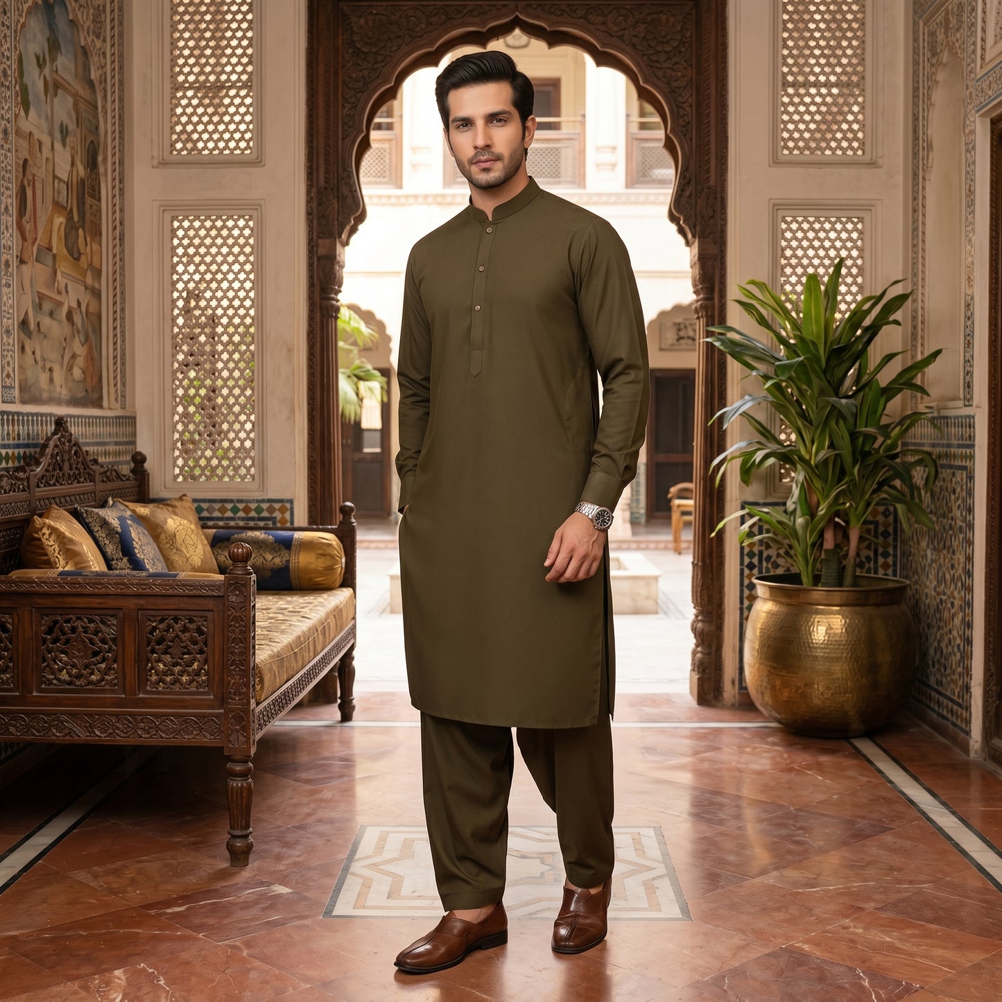 BROWN SUPER DINAR - (WASH AND WEAR)