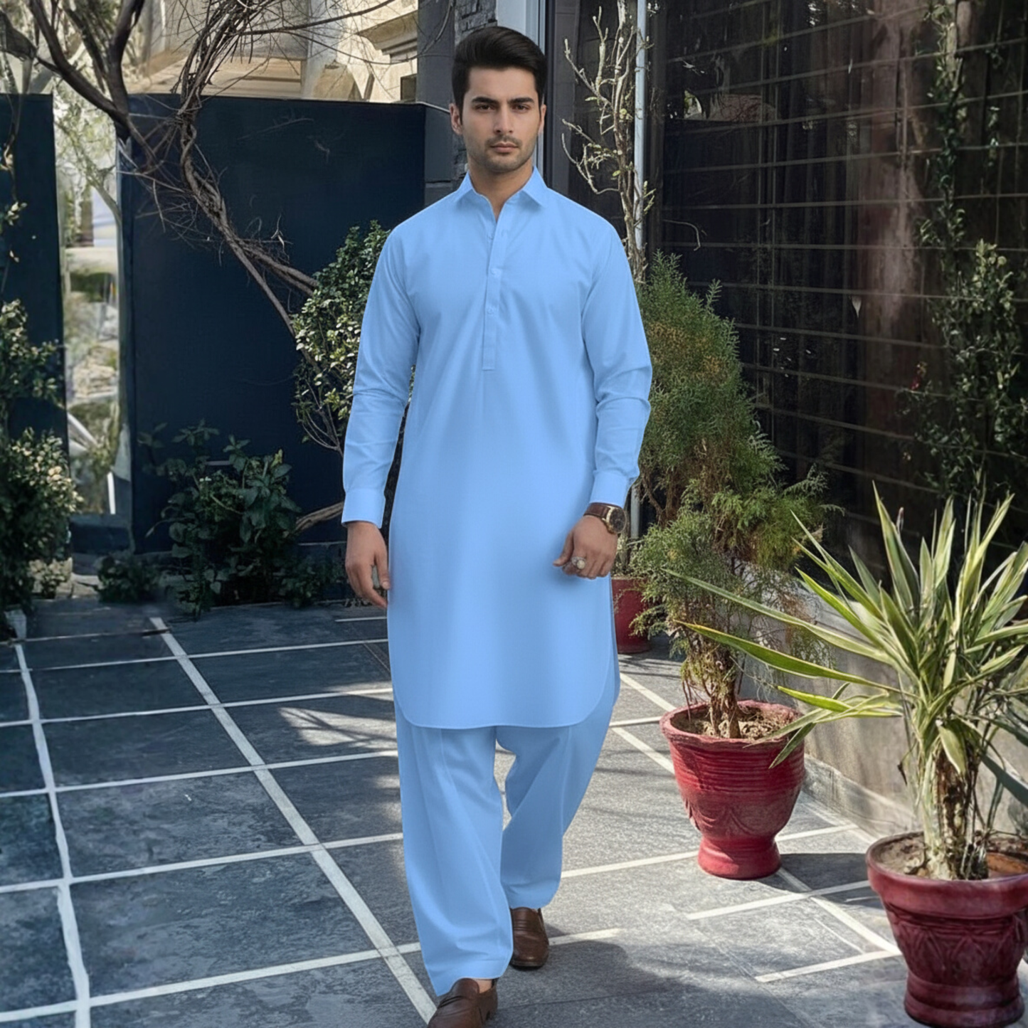 CROWN - SKY BLUE (COTTON )