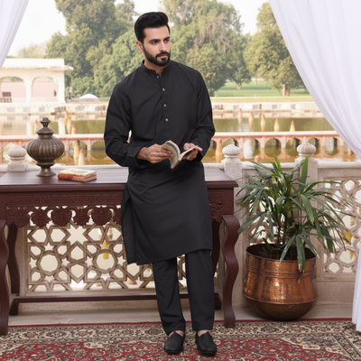 BLACK SHAH JAHAN - (WASH AND WEAR)