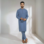 ASH BLUE ALAMGHIR - (WASH AND WEAR)