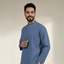 ASH BLUE ALAMGHIR - (WASH AND WEAR)