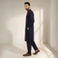 NAVY TARGET SUITING - (WASH AND WEAR)