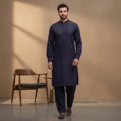 NAVY POWER PLUS - (WASH AND WEAR)