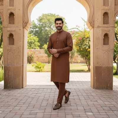 L.BROWN SHAH JAHAN - (WASH AND WEAR)