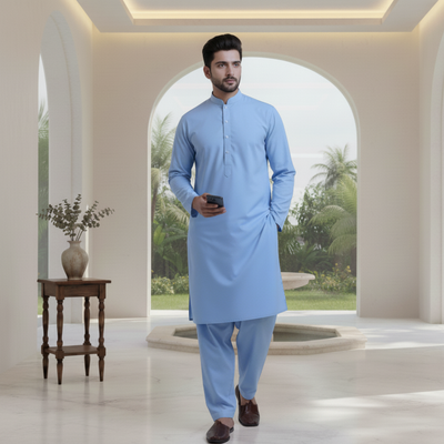 SKY BLUE VIGO - (WASH AND WEAR)