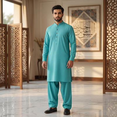 OCEAN BLUE GUL SHINE - (COTTON)