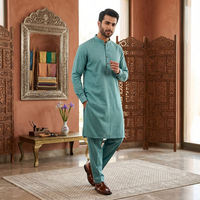 DYNASTY  - AQUA (WASH AND WEAR)
