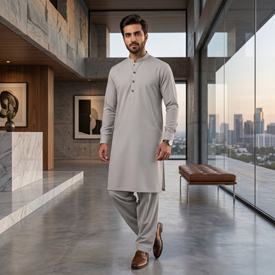 GREY SWISS - (COTTON)