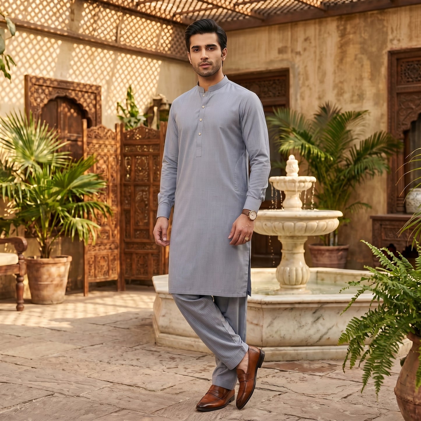 Silver INDIGO - (COTTON)