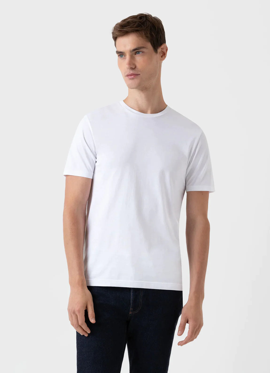 MEN'S PREMIUM ROUND NECK  T-SHIRT - WHITE