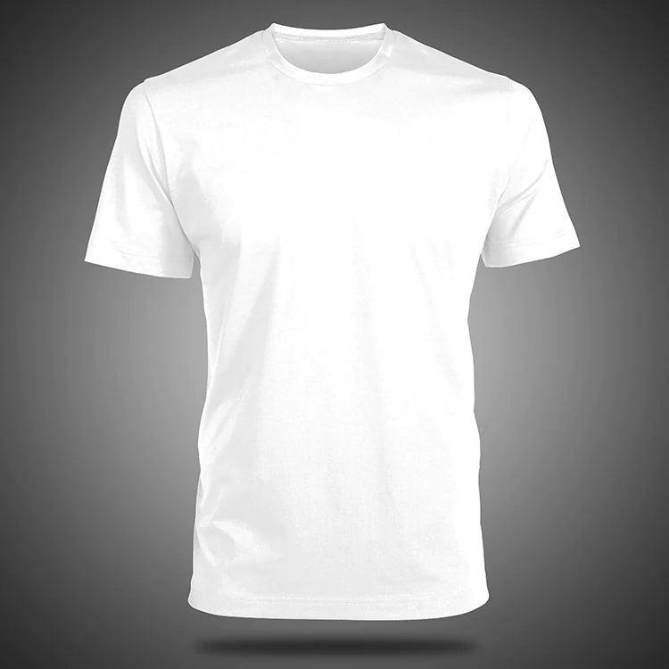 MEN'S PREMIUM ROUND NECK  T-SHIRT - WHITE